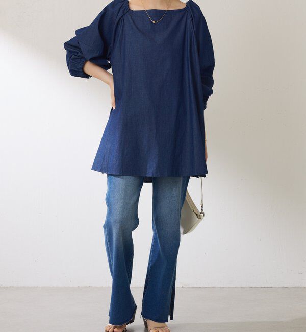  「２WAYスクエアチュニック」|シャツ・ブラウス|