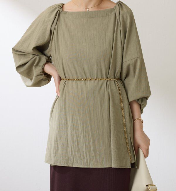  「２WAYスクエアチュニック」|シャツ・ブラウス|