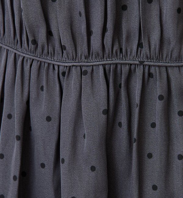  「サテンドットプリントブラウス」|シャツ・ブラウス|