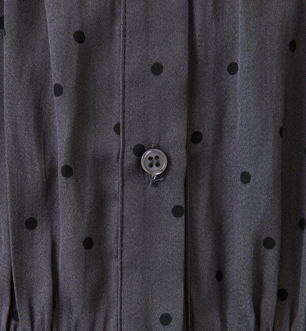  「サテンドットプリントブラウス」|シャツ・ブラウス|