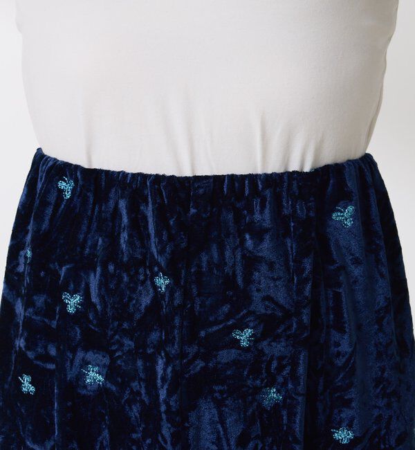  「クラッシュベロア刺繍パンツ」|チノ|