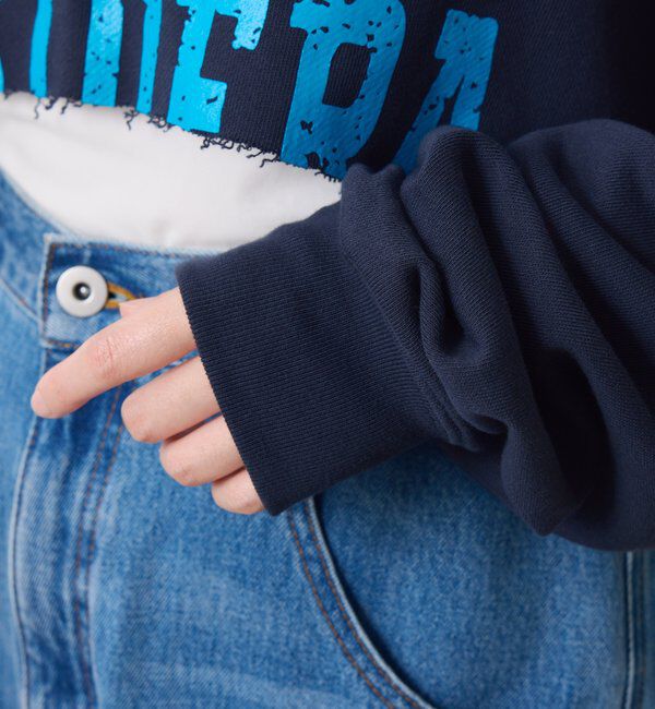  「カットオフショートロゴスウエット」|Tシャツ・カットソー|