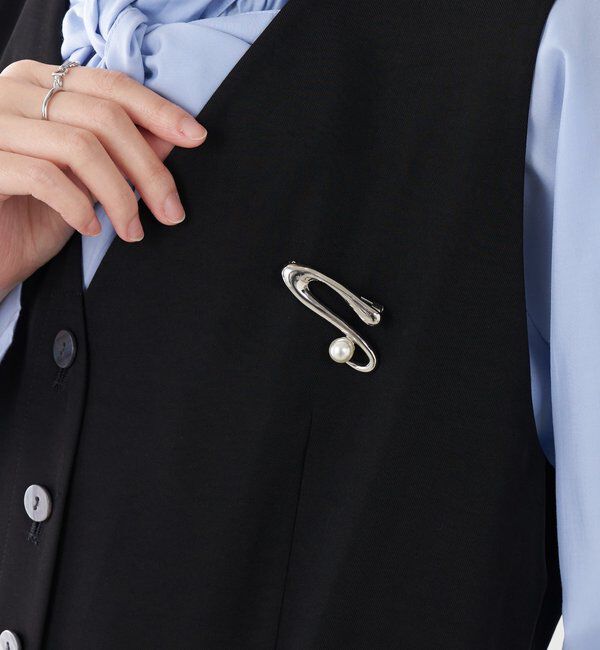  「【PAPILLONNER/パピヨネ】パールニュアンスブローチ」|リング|