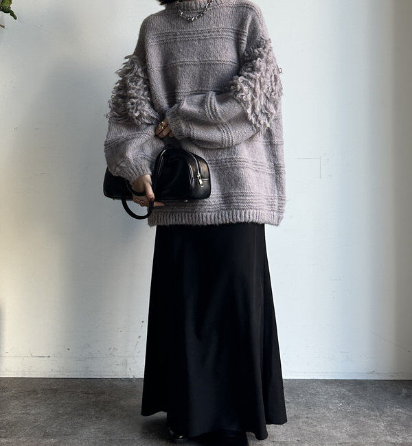  「【WEB限定】フリンジオーバーカーディガン」|カーディガン|