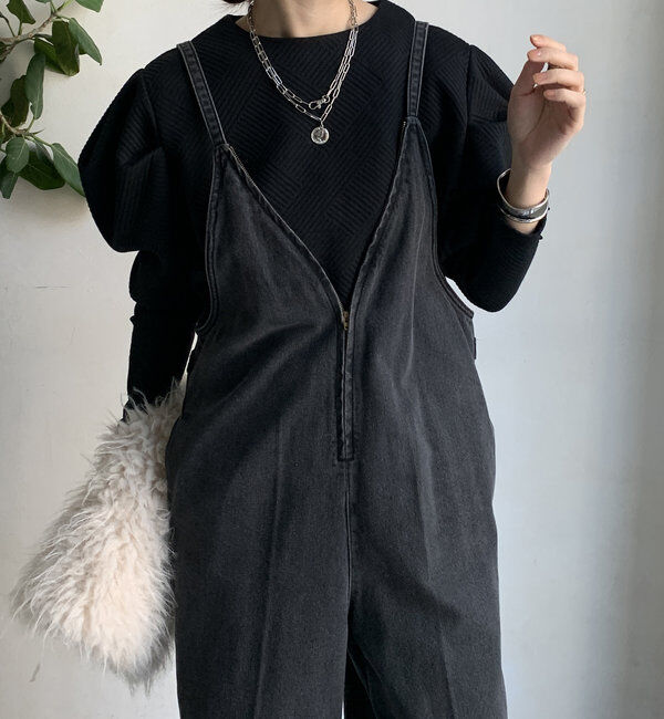  「【WEB限定】パワショルトップス」|Tシャツ・カットソー|ブラック