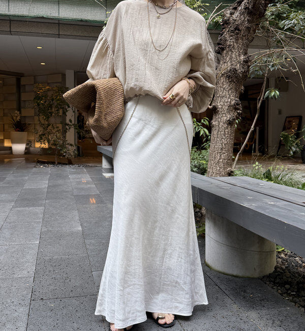  「キュプラリネンマーメイドスカート」|スカート|