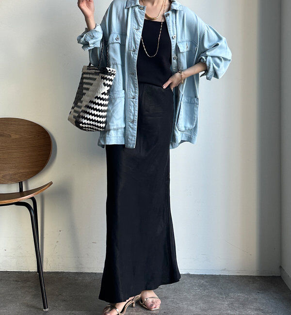  「キュプラリネンマーメイドスカート」|スカート|