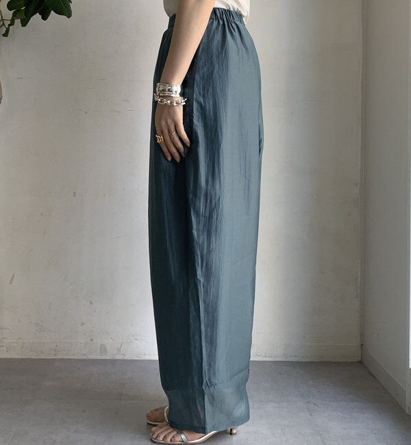  「【WEB限定】シアーリヨセルスリータックパンツ」|チノ|