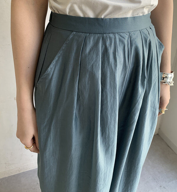  「【WEB限定】シアーリヨセルスリータックパンツ」|チノ|