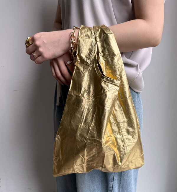  「【BAGGU/バグゥ】25SS BABY BAGGU メタリック」|トートバッグ|ゴールド