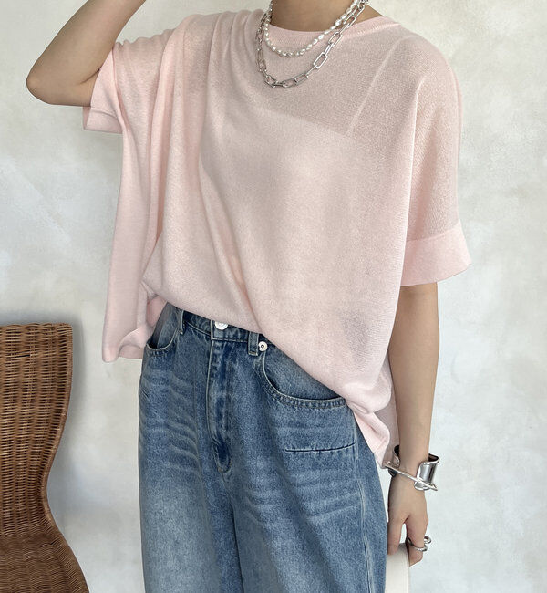  「前後2WAYシアーインターシャEASTONロゴニット」|ニット・セーター|