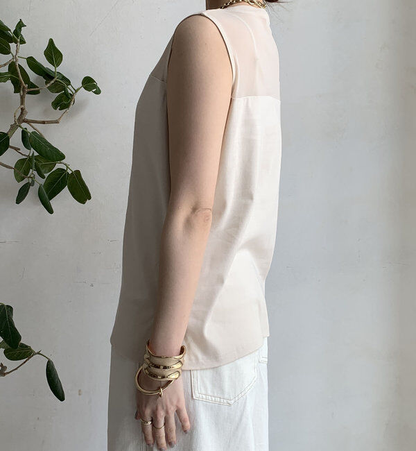  「チュール切替タンク」|Tシャツ・カットソー|