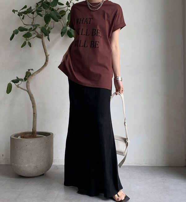  「【WEB限定】 汗染み防止加工フロッキーロゴTEE」|Tシャツ・カットソー|