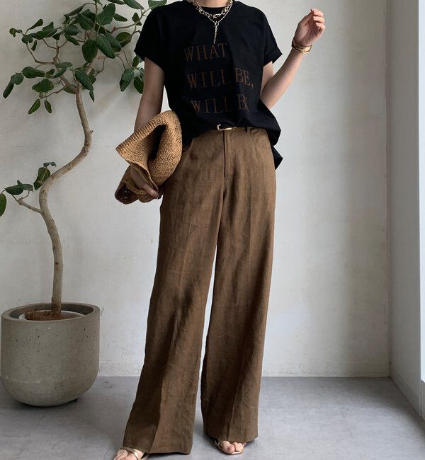  「【WEB限定】 汗染み防止加工フロッキーロゴTEE」|Tシャツ・カットソー|