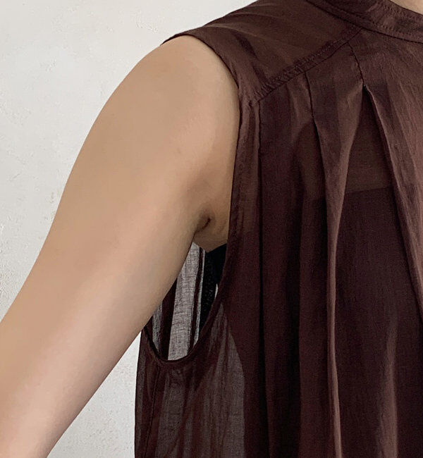  「プリーツ切替タンクブラウス」|シャツ・ブラウス|