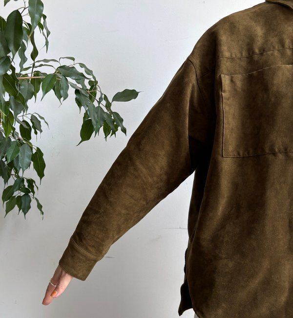  「【セットアップ対応】フェイクスエードジャケット」|ブルゾン・スタジャン|