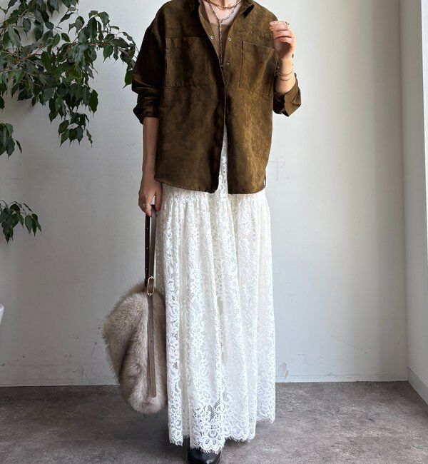  「【セットアップ対応】フェイクスエードジャケット」|ブルゾン・スタジャン|