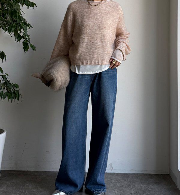  「モヘヤメランジプルオーバー」|ニット・セーター|