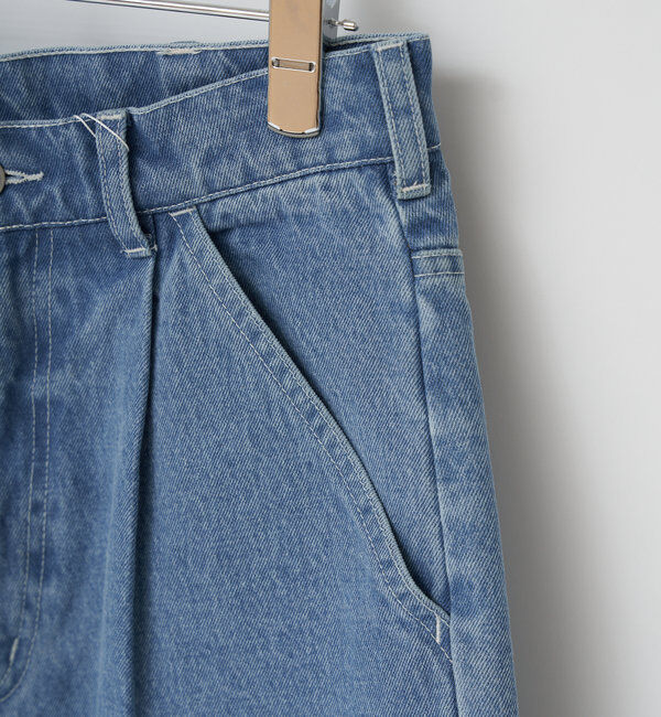  「【WHIMSIC/2サイズ展開】タックワイドデニムパンツ」|デニム|