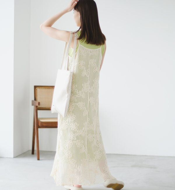  「【低身長サイズ追加】フラワーレースキャミワンピース&times;タンクワンピースSET」|その他|