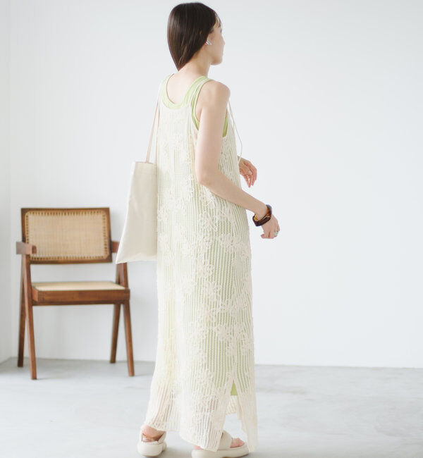  「【低身長サイズ追加】フラワーレースキャミワンピース&times;タンクワンピースSET」|その他|