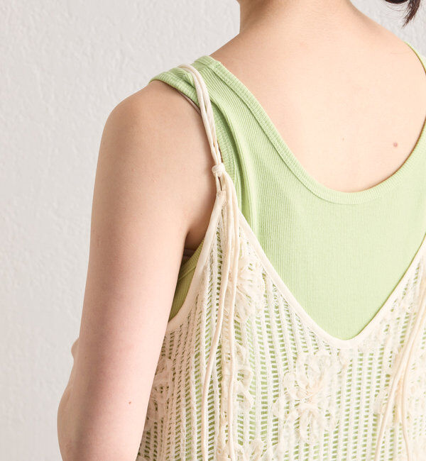  「【低身長サイズ追加】フラワーレースキャミワンピース&times;タンクワンピースSET」|その他|