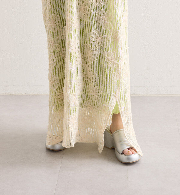  「【低身長サイズ追加】フラワーレースキャミワンピース&times;タンクワンピースSET」|その他|