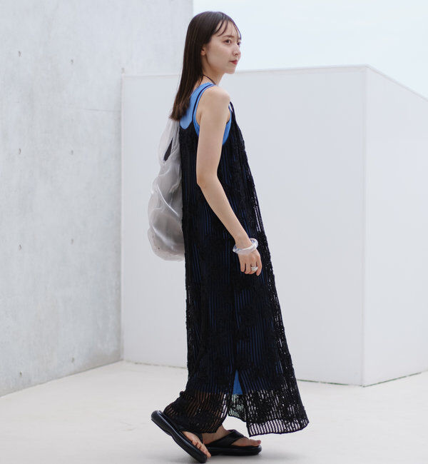  「【低身長サイズ追加】フラワーレースキャミワンピース&times;タンクワンピースSET」|その他|