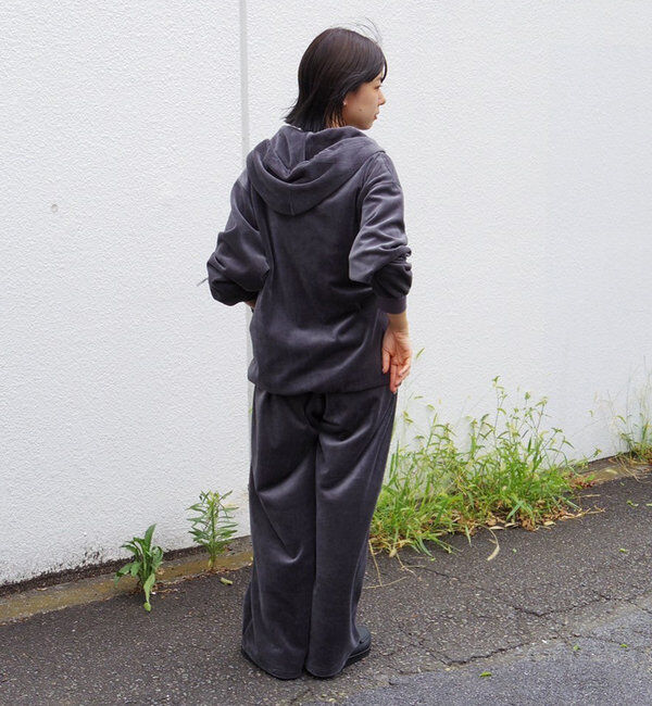  「【WHIMSIC/2サイズ/SETUP対応】ベロアルーズフィットイージーパンツ」|チノ|