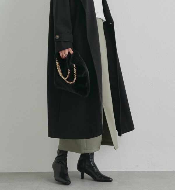  「《累計販売１万枚突破！・全骨格着やせ》スリットダンボールナロースカート」|スカート|