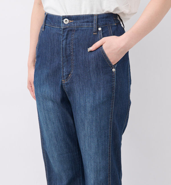  「《履くだけスタイリッシュ・ウエストゴム》ストレートフレアデニム」|その他|