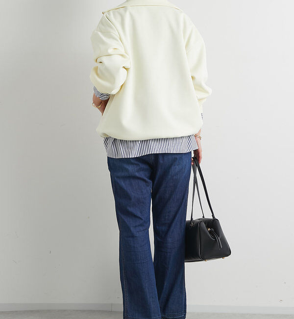  「《履くだけスタイリッシュ・ウエストゴム》ストレートフレアデニム」|その他|