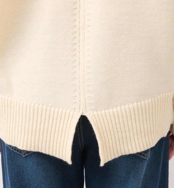  「《デコルテのキレイ見せ》ワイドリブルーズニット」|ニット・セーター|