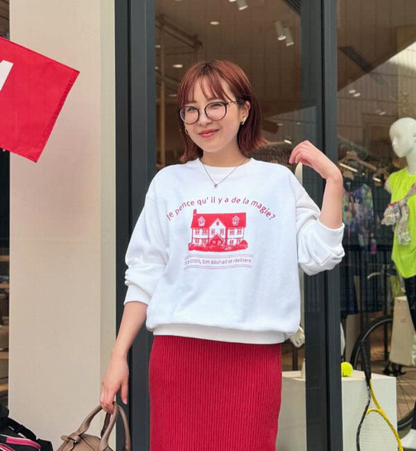  「《MIKI'S企画》カラーロゴスウェット」|Tシャツ・カットソー|ホワイト