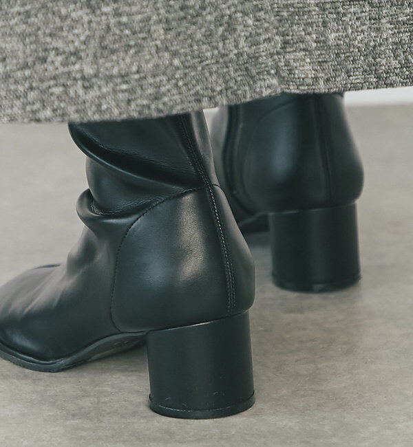  「【EVOL(イーボル)】オブリークトゥショートブーツ」|その他|