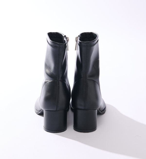  「【EVOL(イーボル)】オブリークトゥショートブーツ」|その他|