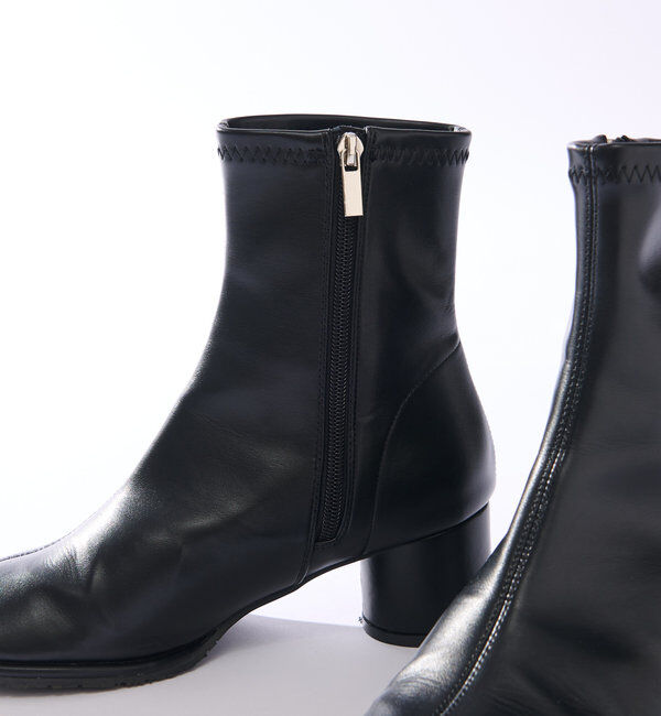  「【EVOL(イーボル)】オブリークトゥショートブーツ」|その他|