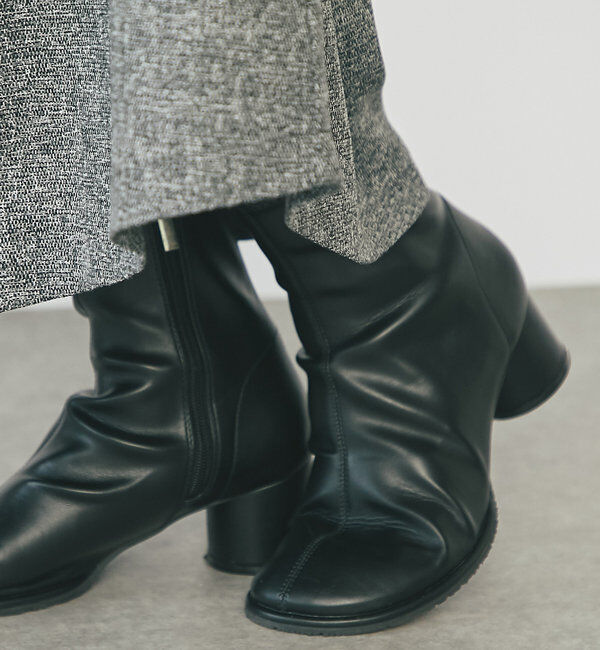  「【EVOL(イーボル)】オブリークトゥショートブーツ」|その他|