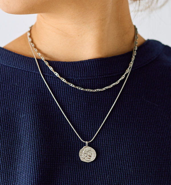  「【GOLDY(ゴールディ)】2連コインネックレス」|ブローチ・コサージュ|