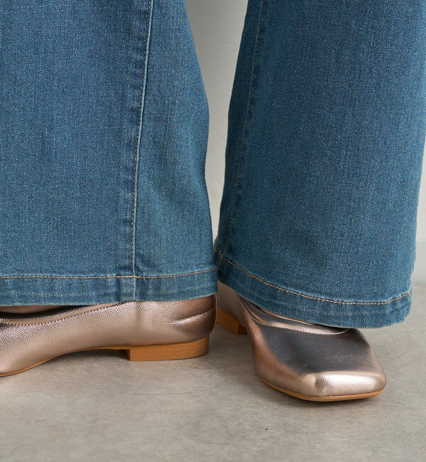  「晴雨兼用シャーリングカッターバレエパンプス」|その他|