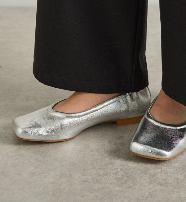  「晴雨兼用シャーリングカッターバレエパンプス」|その他|