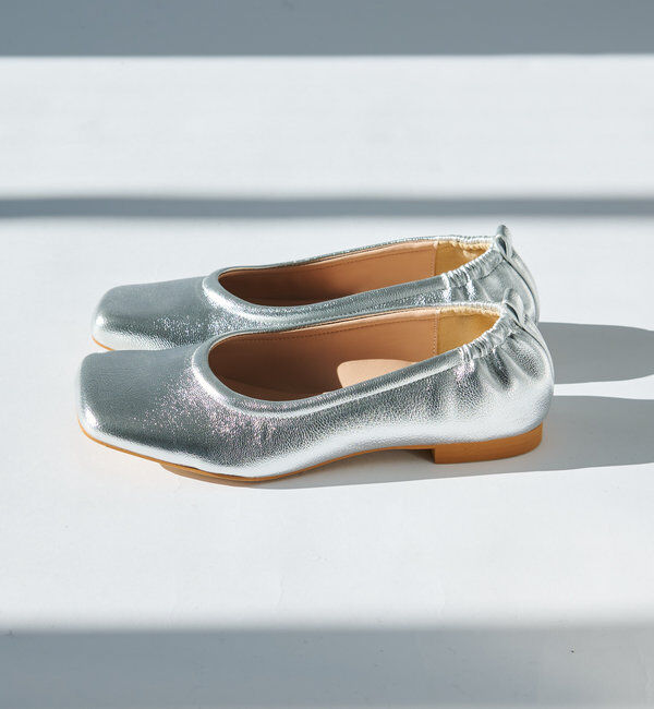  「晴雨兼用シャーリングカッターバレエパンプス」|その他|