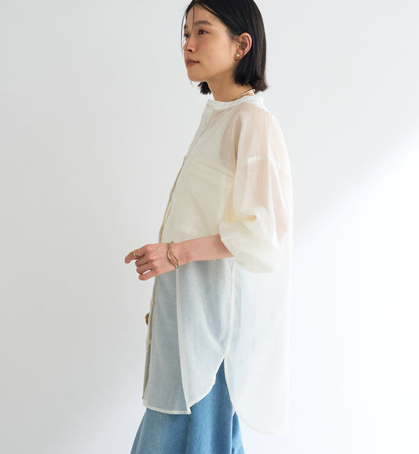  「シアーオーバーシャツ」|シャツ・ブラウス|