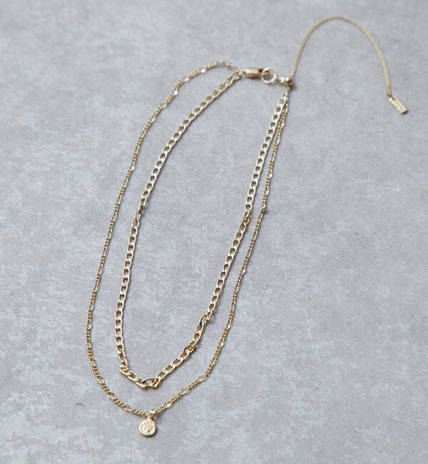  「【GOLDY(ゴールディ)】2連ミニコインスライドネックレス」|ブローチ・コサージュ|