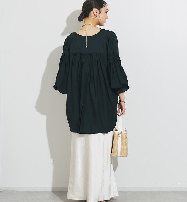  「《ソフトな艶やかさで上品見え》ビンテージサテンスカート」|スカート|