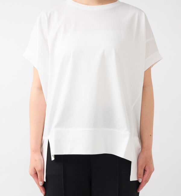  「《着回し力抜群》シルケットワイドTシャツ」|Tシャツ・カットソー|