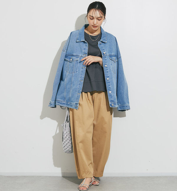  「《着回し力抜群》シルケットワイドTシャツ」|Tシャツ・カットソー|