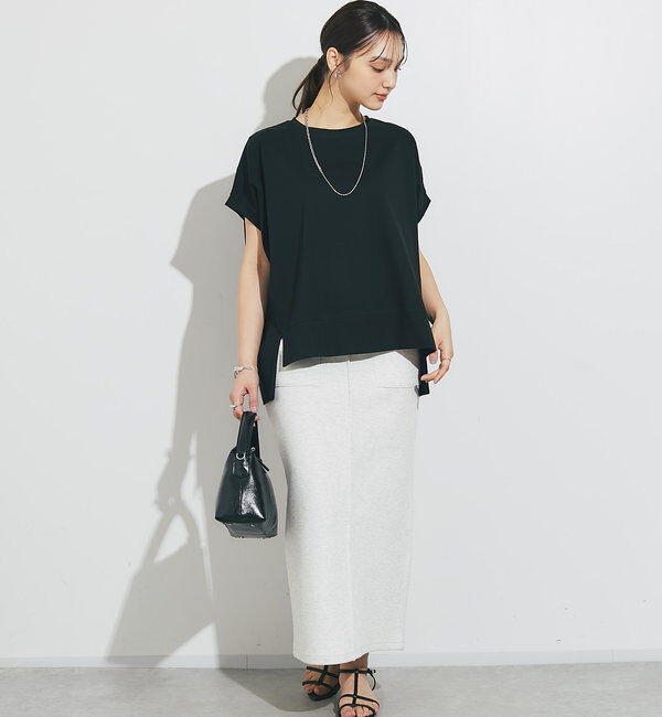  「《着回し力抜群》シルケットワイドTシャツ」|Tシャツ・カットソー|