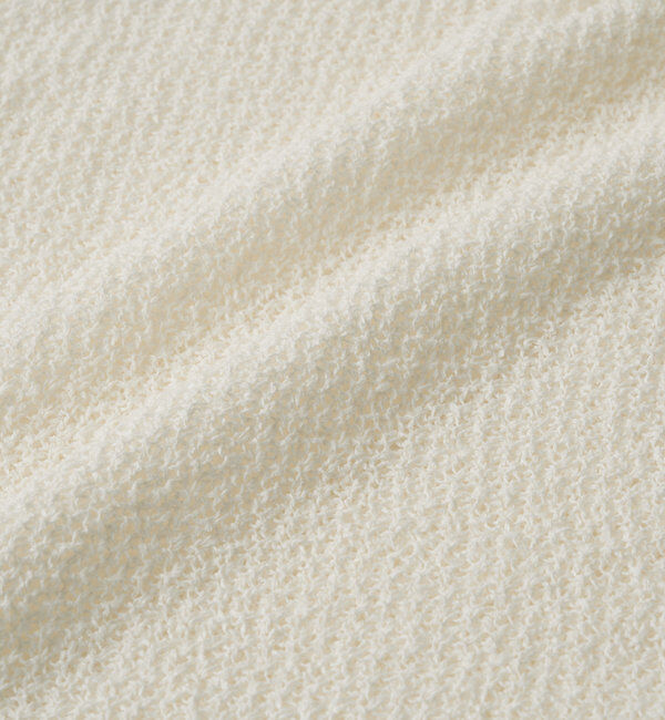  「《軽量・通気性・吸水速乾性》スクエア和紙ニット」|ニット・セーター|