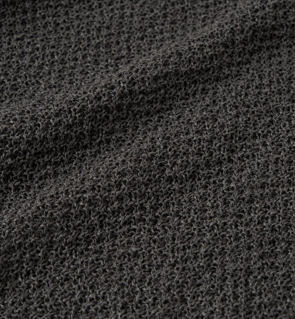  「《軽量・通気性・吸水速乾性》スクエア和紙ニット」|ニット・セーター|